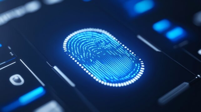 Digital Security Interface with Fingerprint Scanner