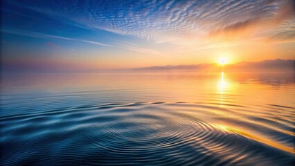 Obraz premium Softly glowing sea ripples on a misty morning with the ocean in the background , landscape, ocean, landscape, ocean, peaceful, gentle