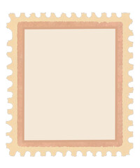 vintage postage stamp beige white pink with copy space