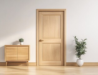 room with door