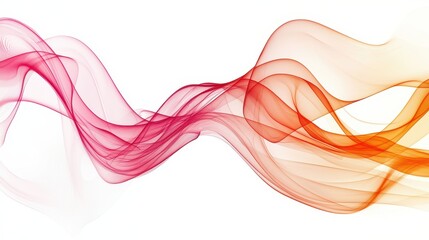 Romantic abstract waves in valentine-inspired colors