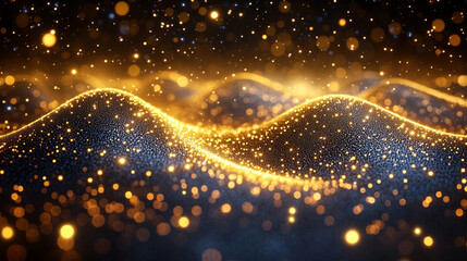 Modern digital abstract 3D background with flowing lines and shapes symbolizing technological processes, digital storage, science, and education, highlighting network abilities and innovation