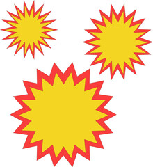 simple illustration of an explosion effect