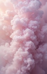 Fototapeta premium Abstract Pink Cloud Formation Swirling Softly