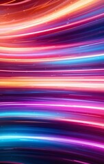 Abstract Colorful Light Trails Swirling Design