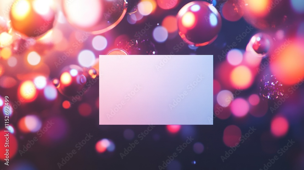 Aufkleber A vibrant abstract background with colorful orbs and a blank space for text or graphics.