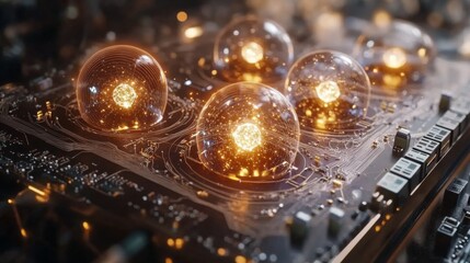 Subatomic Computing Chips with Bright Quantum Animations