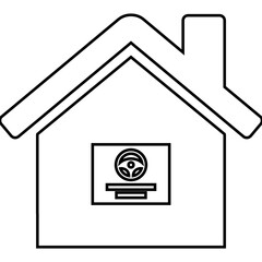 Denmark, school, steering icon