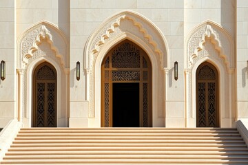 Obraz premium entrance to the mosque