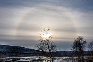 Circular Sun Halo in the Arctic