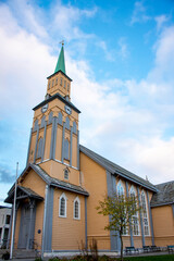 Obraz premium Cathedral of Tromso - Norway