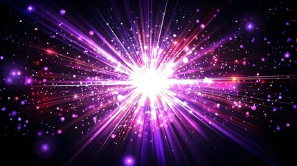 Naklejka premium Abstract purple and pink light burst background. Perfect for website banners, presentations, and digital designs.