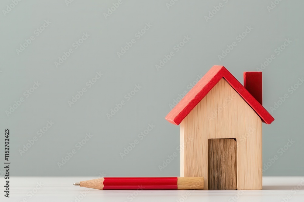 Poster property loan and asset. a financial advisor explaining to clients how to optimize their property as
