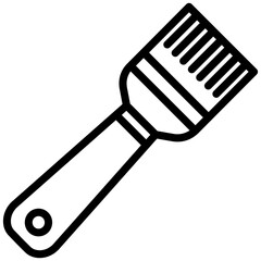 Paintbrush Tool Outline Icon - Carpentry