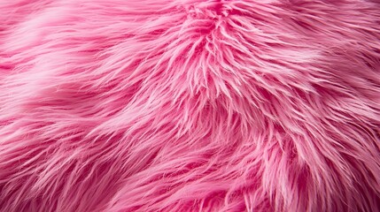 Fototapeta premium Close-up of soft pink fur texture. Perfect for backgrounds, fashion, and design projects.