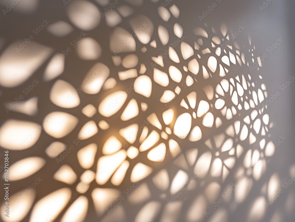 Aufkleber Abstract shadow pattern created by light passing through a textured surface.