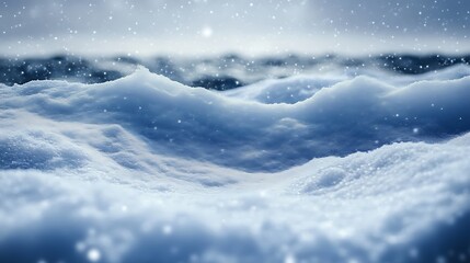 Winter Snowscape Under Falling Snow A Serene Scene