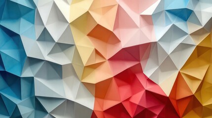 Obraz premium An image of colorful paper cutouts in a collage style