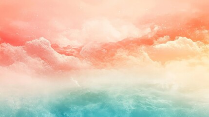 Fototapeta premium Background with nature elements and pastel colors.