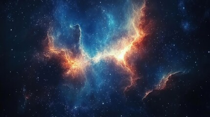 Fototapeta premium A breathtaking view of a nebula within the cosmos.