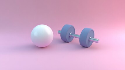 Obraz premium Simple Exercise Props for Health and Fitness