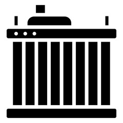 Car Radiator Glyph Icon - Car Service