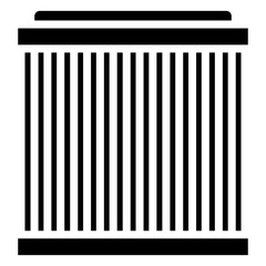 Car Air Filter Glyph Icon - Car Service