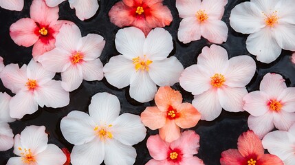 Clean White Decorative Floral Arrangement on Dark Background