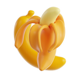 Realistic Yellow Banana Icon