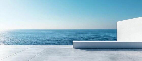 Clear blue sky backdrop with a large white billboard, ideal for displaying marketing announcements and details, outdoor promotion mockup