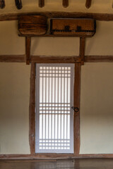 door and shelf in the traditional Korean room