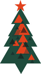Fototapeta premium Geometric Christmas Tree