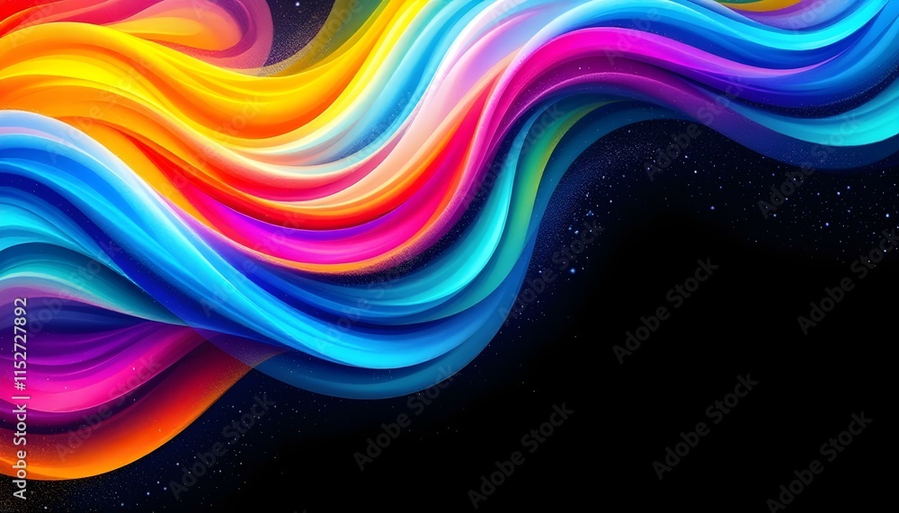 Poster horizontal colorful abstract wave background with dark salmon, burly wood and strong blue colors. ca