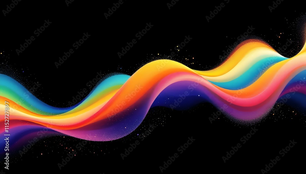 Poster horizontal colorful abstract wave background with dark salmon, burly wood and strong blue colors. ca