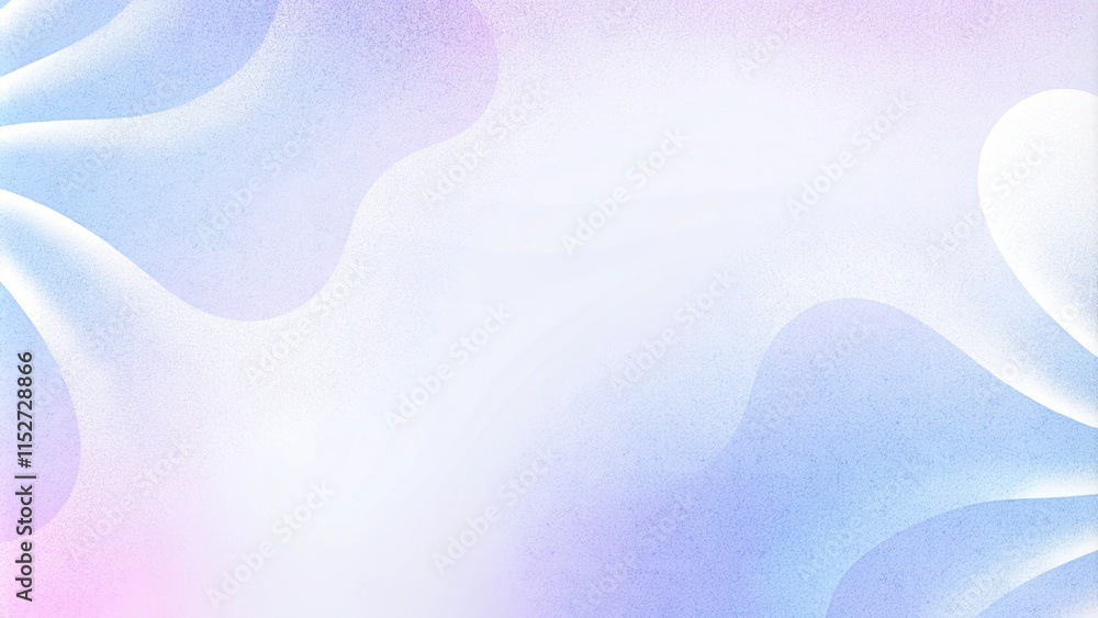Poster Iridescent gradient. Vivid rainbow colors. Digital noise, grain. Colorful digital grain soft noise effect pattern. A soft gradient abstract background blending from pastel peach to lavender