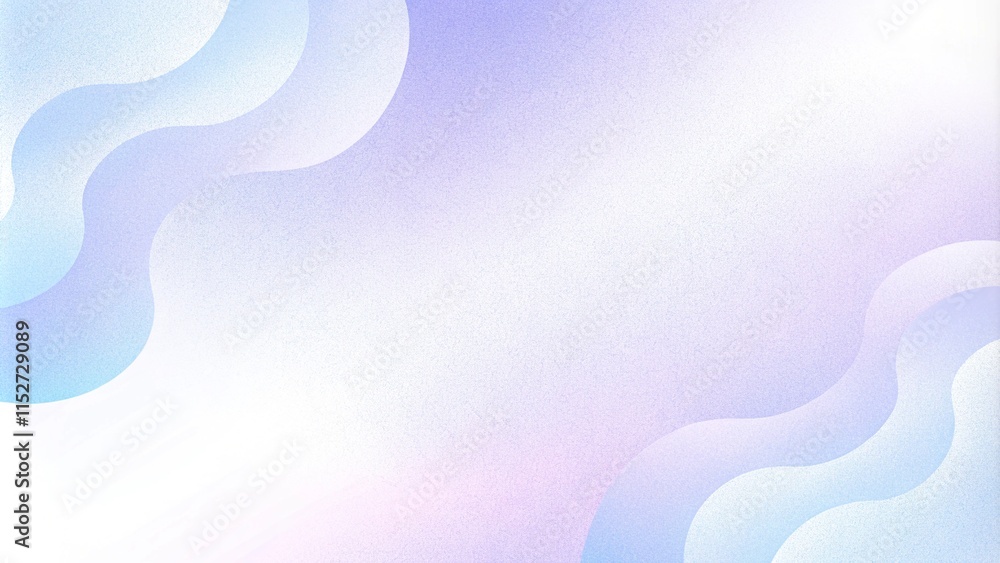 Poster Iridescent gradient. Vivid rainbow colors. Digital noise, grain. Colorful digital grain soft noise effect pattern. A soft gradient abstract background blending from pastel peach to lavender