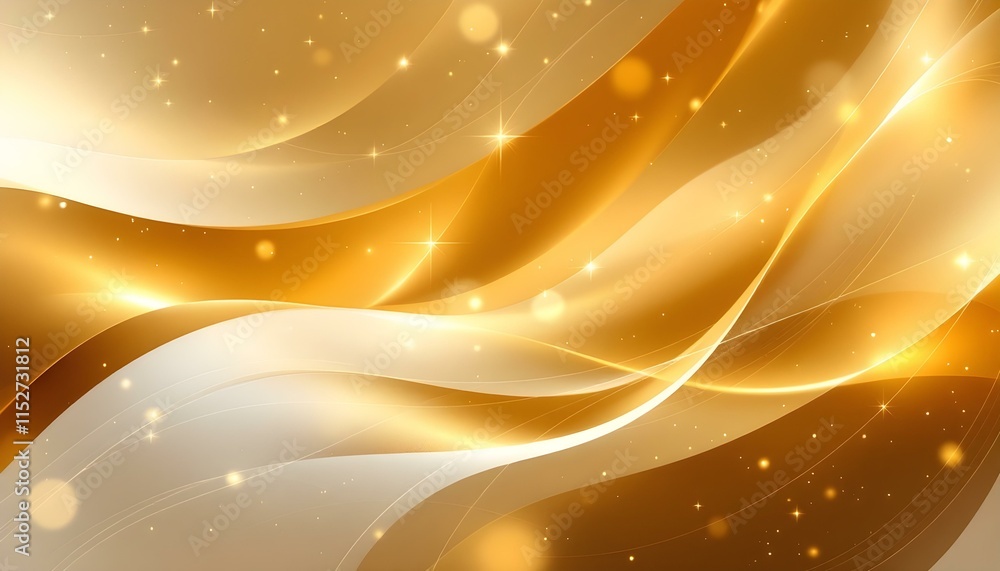 Aufkleber line curve golden luxury on a brown background. a realistic template cover 3d style design. elegant 