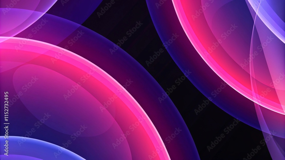 Aufkleber Liquid bubble shapes on fluid gradients with shadows and light effects. Shiny design template for text. Abstract background for a landing page. Abstract pastel iridescent shiny holographic background