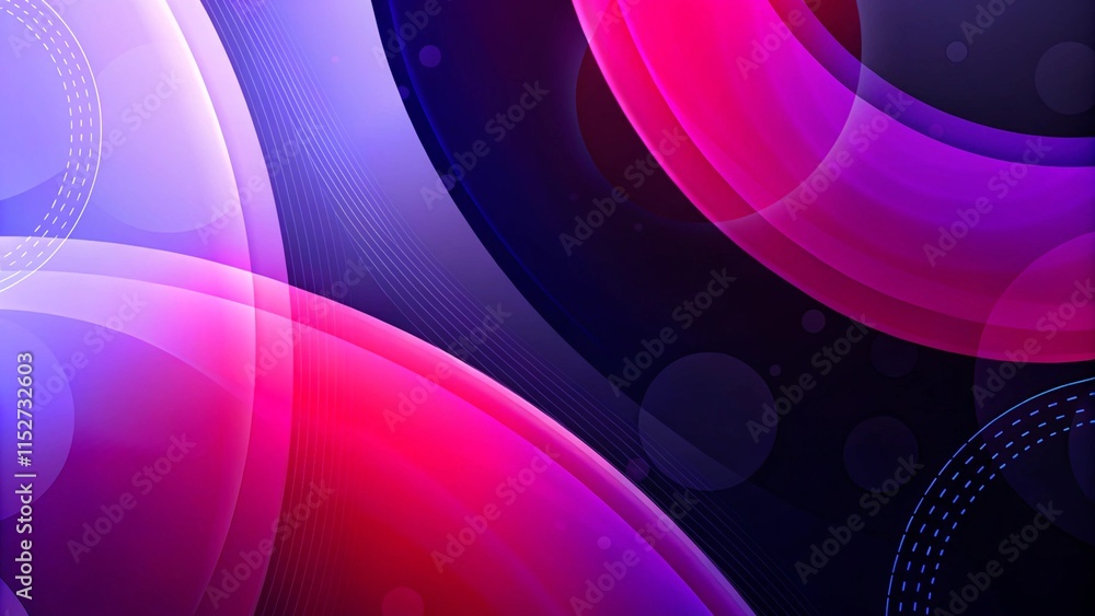 Poster Liquid bubble shapes on fluid gradients with shadows and light effects. Shiny design template for text. Abstract background for a landing page. Abstract pastel iridescent shiny holographic background