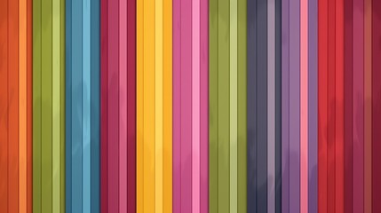 Fototapeta premium A rainbow-colored, vertical striped background.