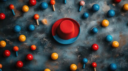 An assortment of colorful rubber balls piled up together.