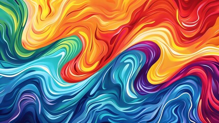 Fototapeta premium Abstract colorful swirling background with bright colors.