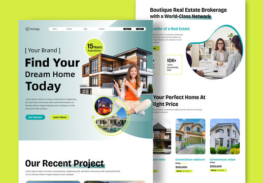 Real Estate Agency Landing Page Template