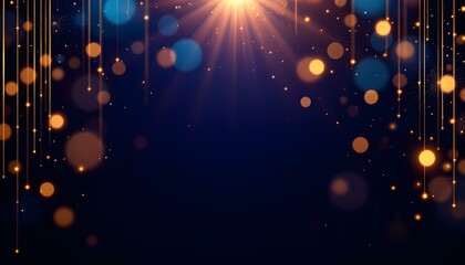 Luxury yellow golden staircase with gold light rays. Gold light show stage. Abstract spotlight podium. Golden concert or winner ceremony studio. Shiny bright night club event 3d stairs