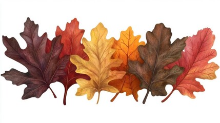 Autumn Leaves Showcase Vibrant Fall Colors with Seasonal Changes. Nature's Palette and Autumnal Splendor.