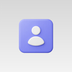 3d Realistic People Icon vector illustration