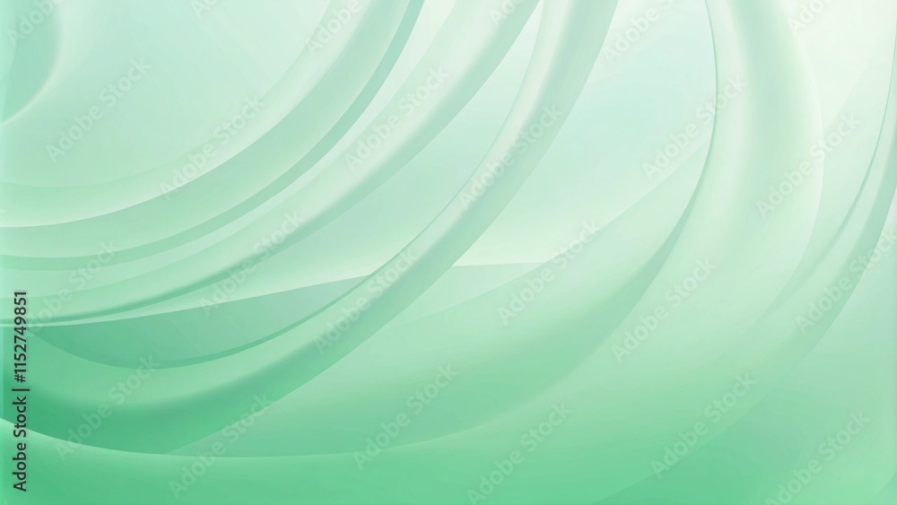 Aufkleber Mint green elegant pastel soft color abstract gradient luxury decorative background texture with copy space texture for display products blank. Petals of a plumeria flower with colors of mint green