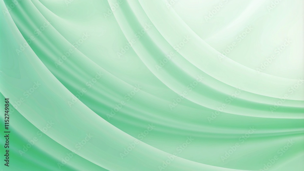 Aufkleber Mint green elegant pastel soft color abstract gradient luxury decorative background texture with copy space texture for display products blank. Petals of a plumeria flower with colors of mint green