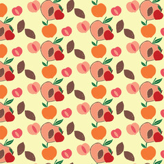 seamless background with apples
