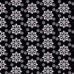 seamless pattern with snowflakes